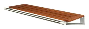 Loca Knax Hat Shelf 60 Cm, Mahogany/Aluminium