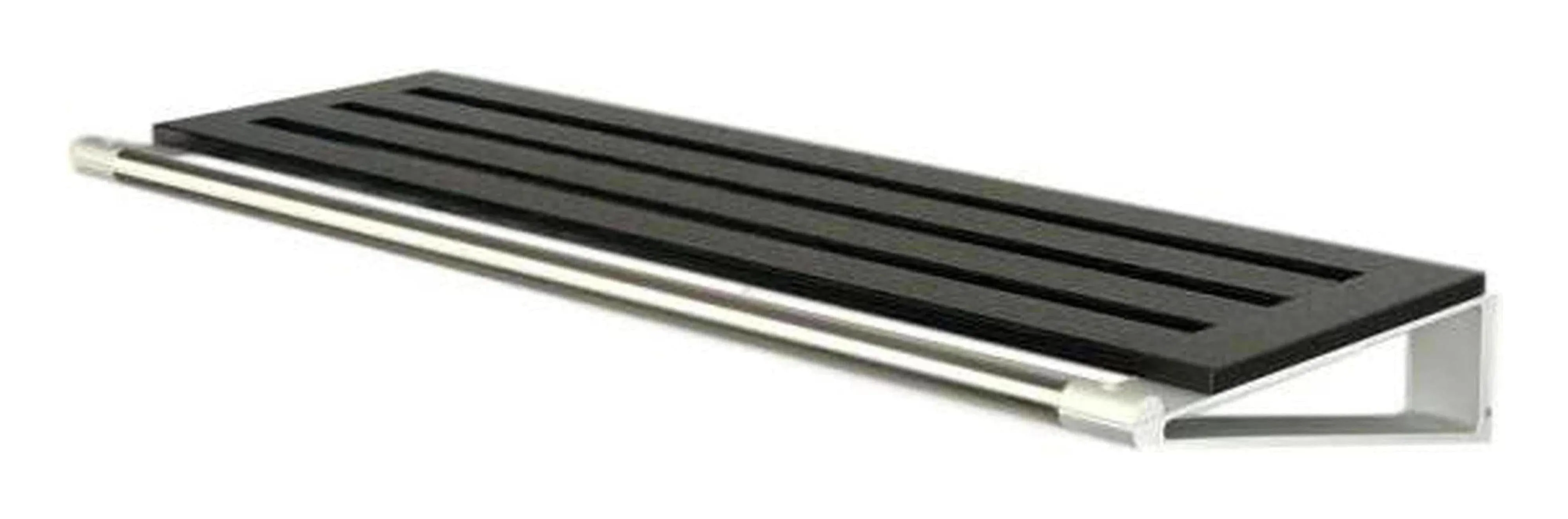 Loca Knax Hat Shelf 60 Cm, Oak Black Stained/Aluminium