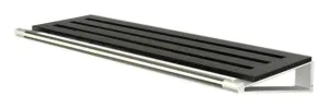 Loca Knax Hat Shelf 60 Cm, Oak Black Stained/Aluminium