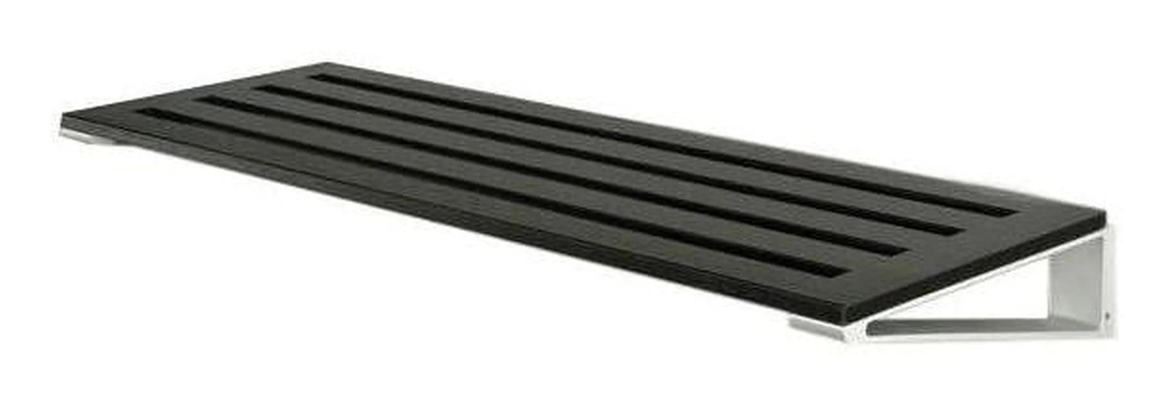 Loca Knax Shoe Rack 40 Cm, Oak Black Stained/Aluminium
