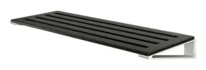 Loca Knax Shoe Rack 40 Cm, Oak Black Stained/Aluminium