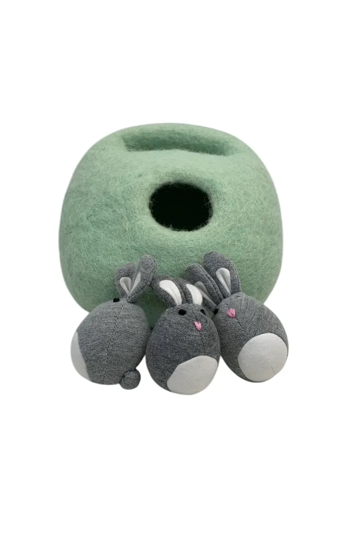 Lovevery Bunnies In A Felt Burrow