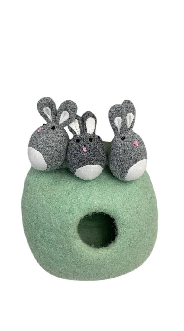 Lovevery Bunnies In A Felt Burrow