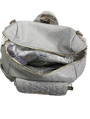 Luli Bebe Monaco Diaper Bag Large, Stone Grey