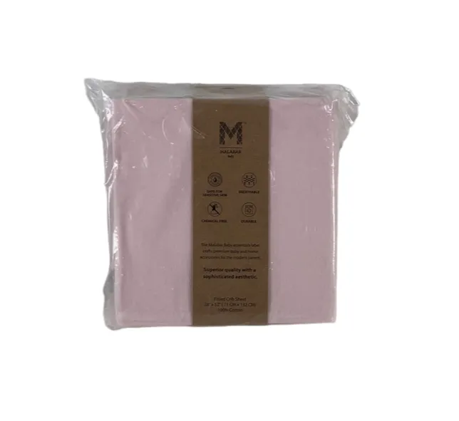 Malabar Baby Fitted Crib Sheet, Rose Pink