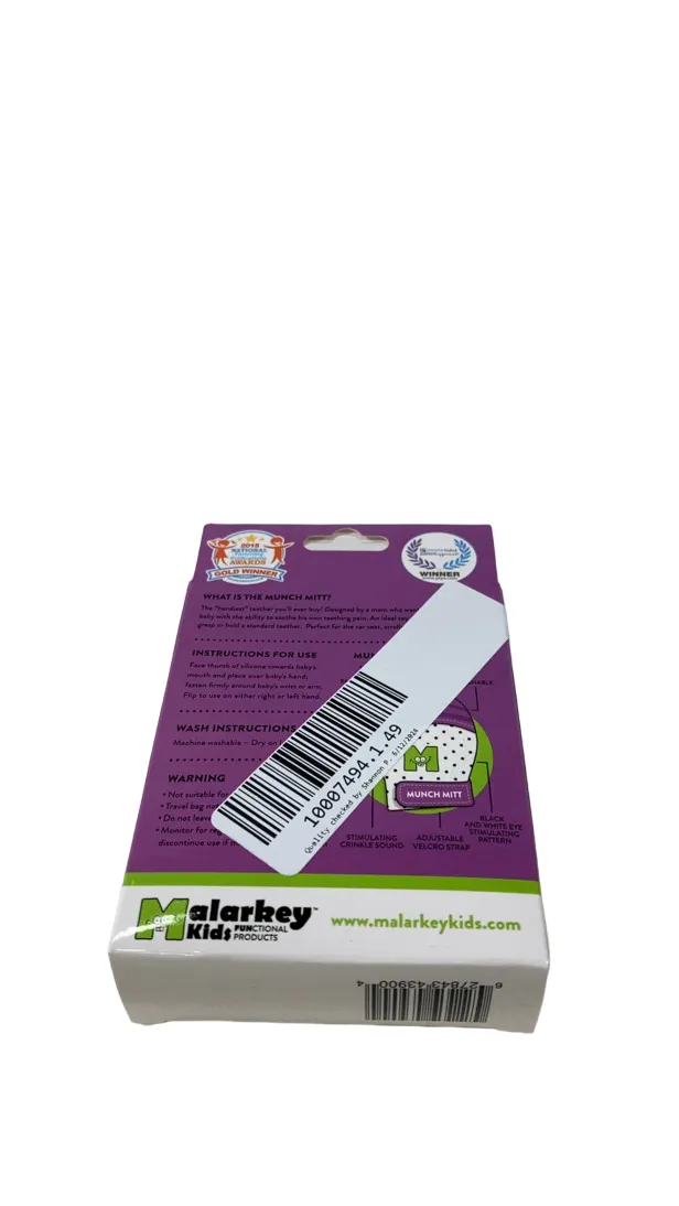Malarkey Kids Munch Mitt, Purple Shimmer
