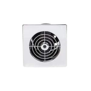 Manrose LP100STC 4'' Lo Profile Square Fan with Timer Chrome