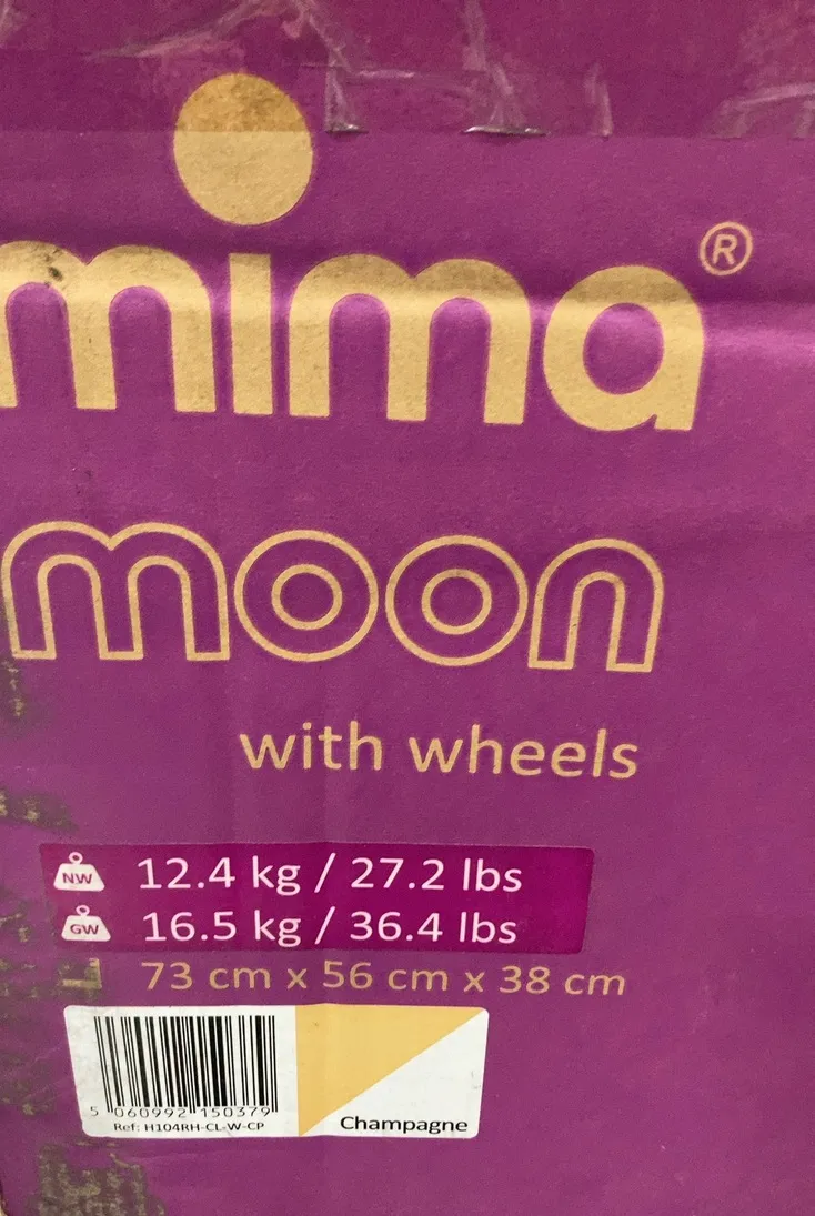 Mima Moon High Chair, White, 2G, Champagne