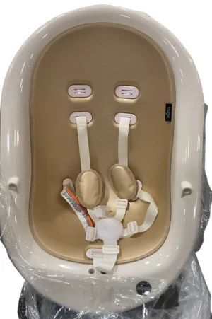 Mima Moon High Chair, White, 2G, Champagne