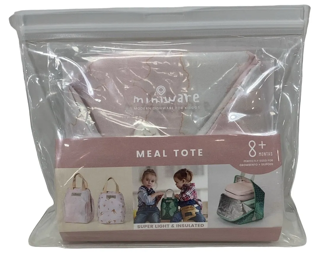Miniware Mealtote Multifunctional Lunch Bag, Pink Cloud