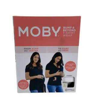Moby Bump & Beyond T-Shirt Wrap Baby Carrier, Size 1, Ivory
