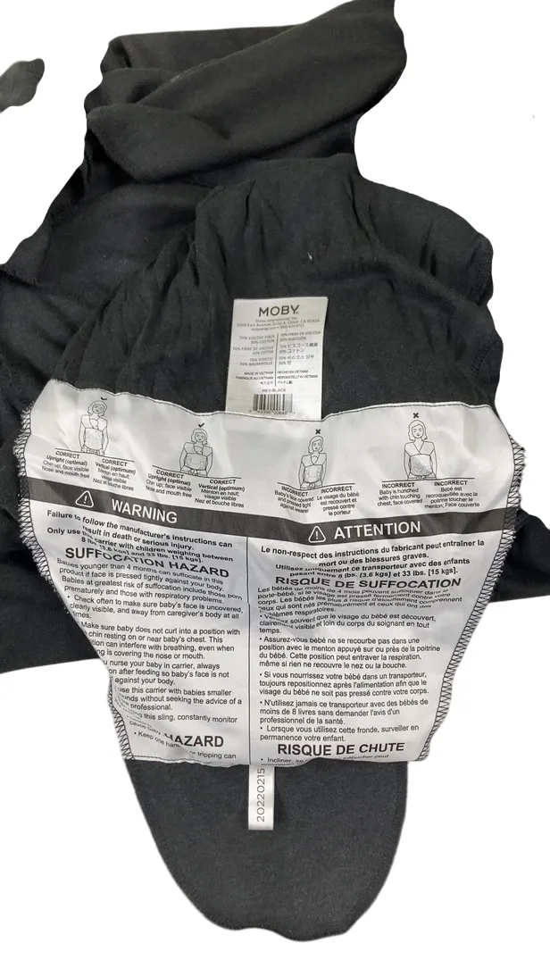 Moby Evolution Baby Carrier, Black