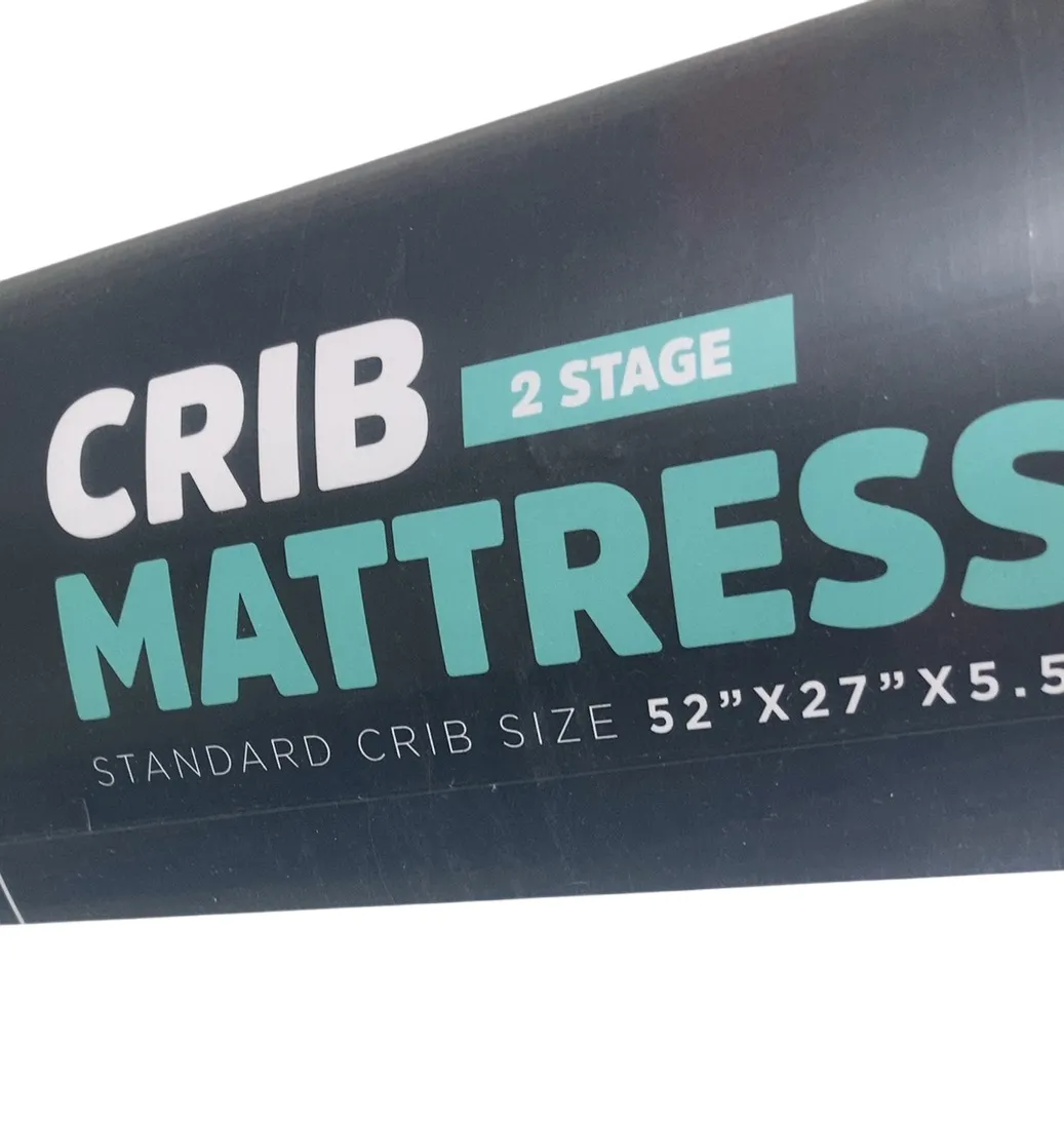 Modera Baby 2 Stage Crib Mattress, Stone White