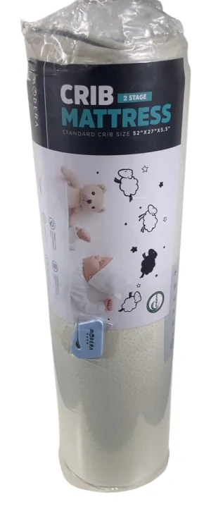 Modera Baby 2 Stage Crib Mattress, Stone White
