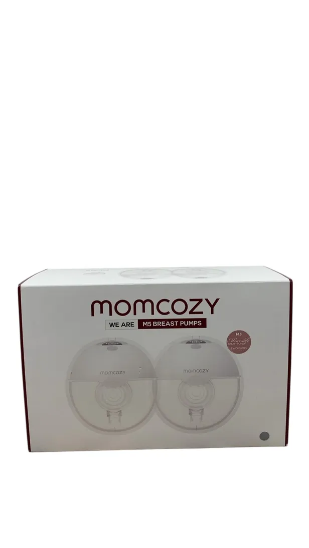 Momcozy All-in-one M5 Double Wearable Breast Pump, White/Grey