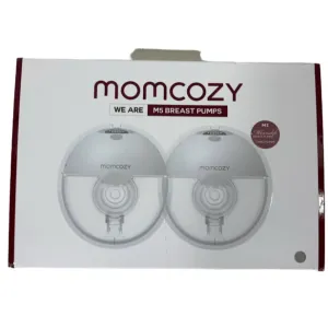 Momcozy All-in-one M5 Wearable Breast Pump, White/Grey