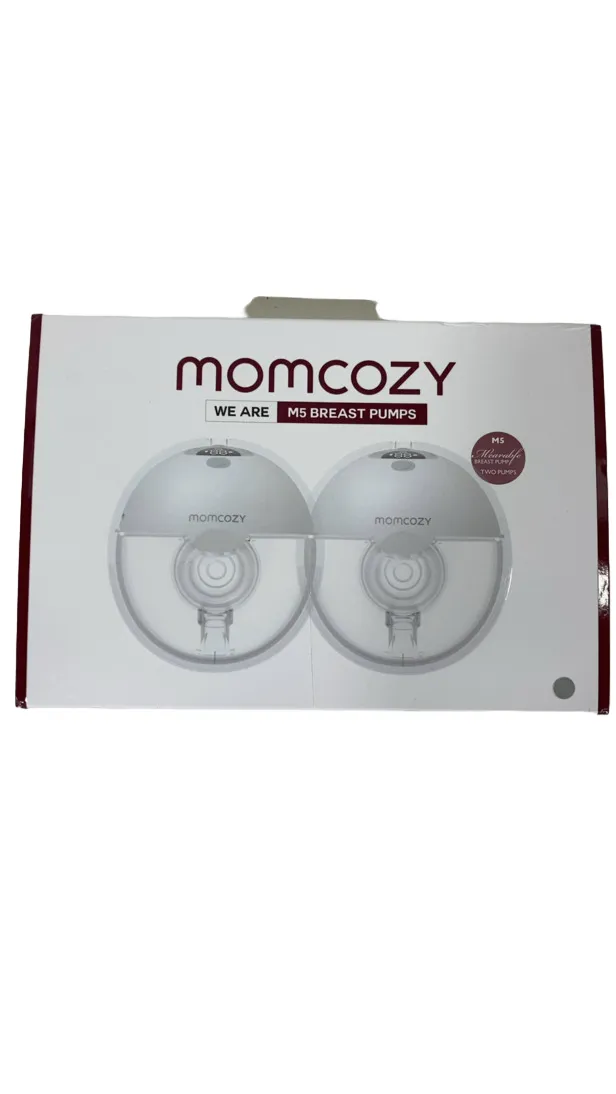 Momcozy All-in-one M5 Wearable Double Breast Pump, Quill Grey