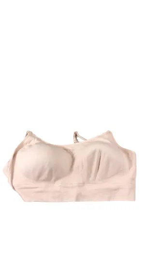 Momcozy Hands-Free Nursing And Pumping Bra, XL, Oyster Pink