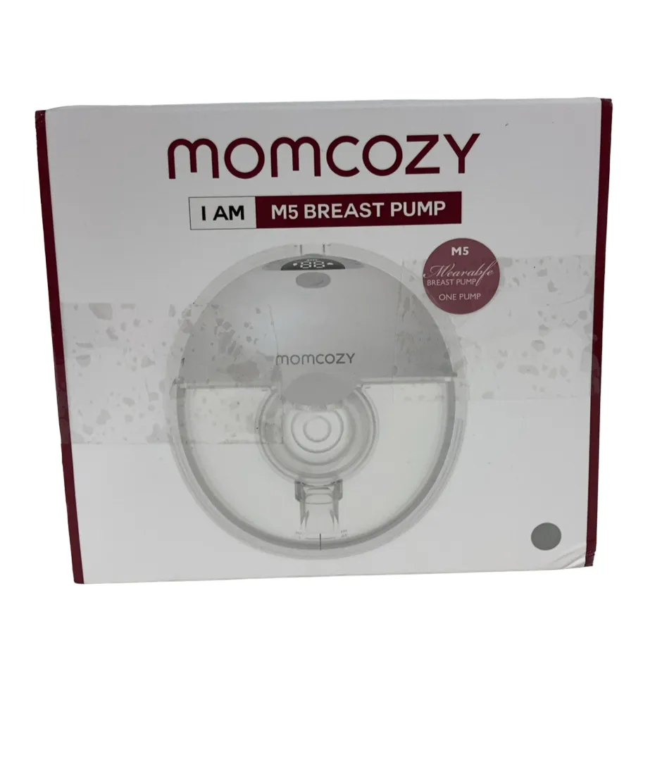 Momcozy M5 Single Wearable Breast Pump, Quill Grey