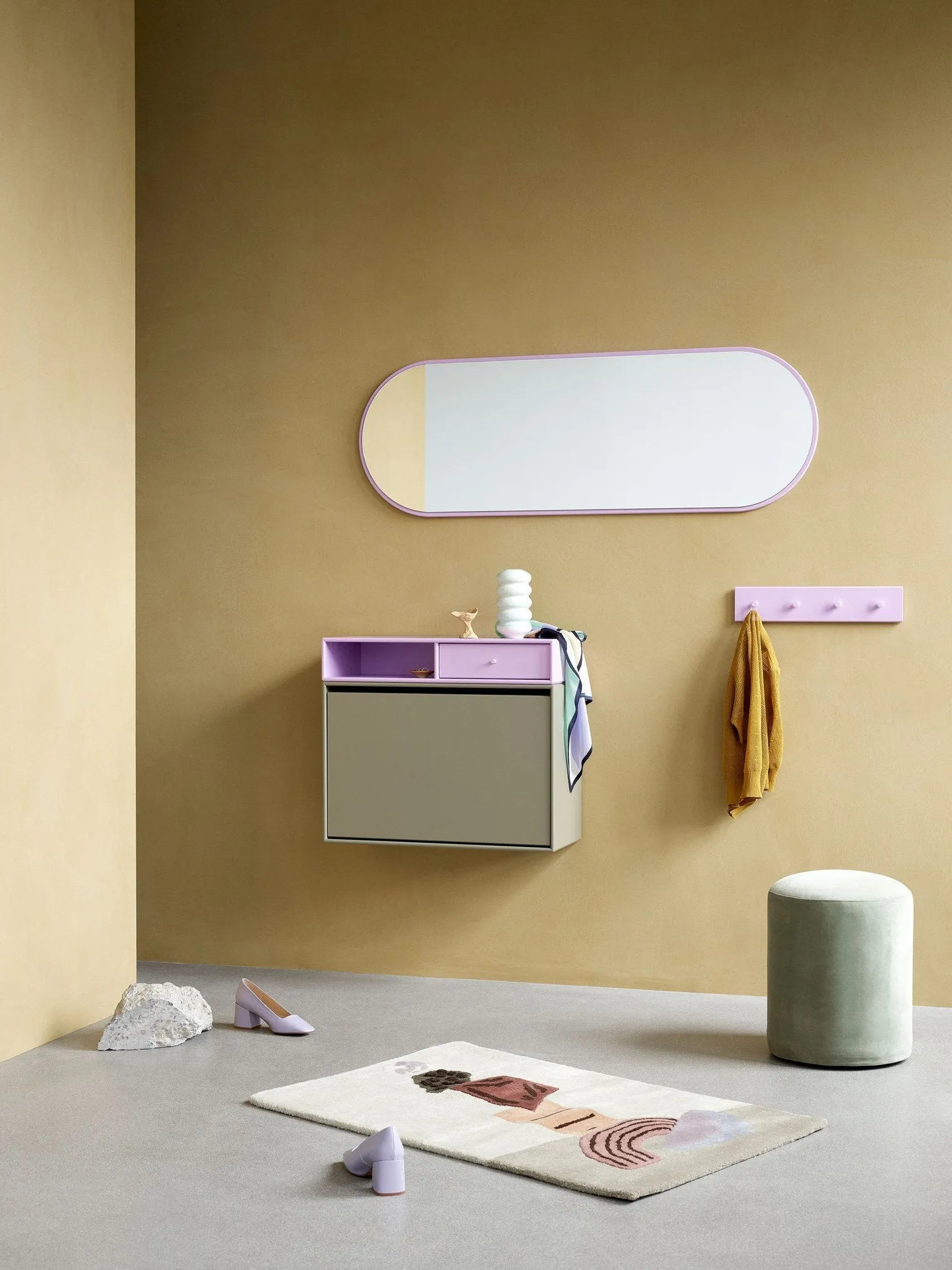 Montana Colour Frame Mirror, Iris