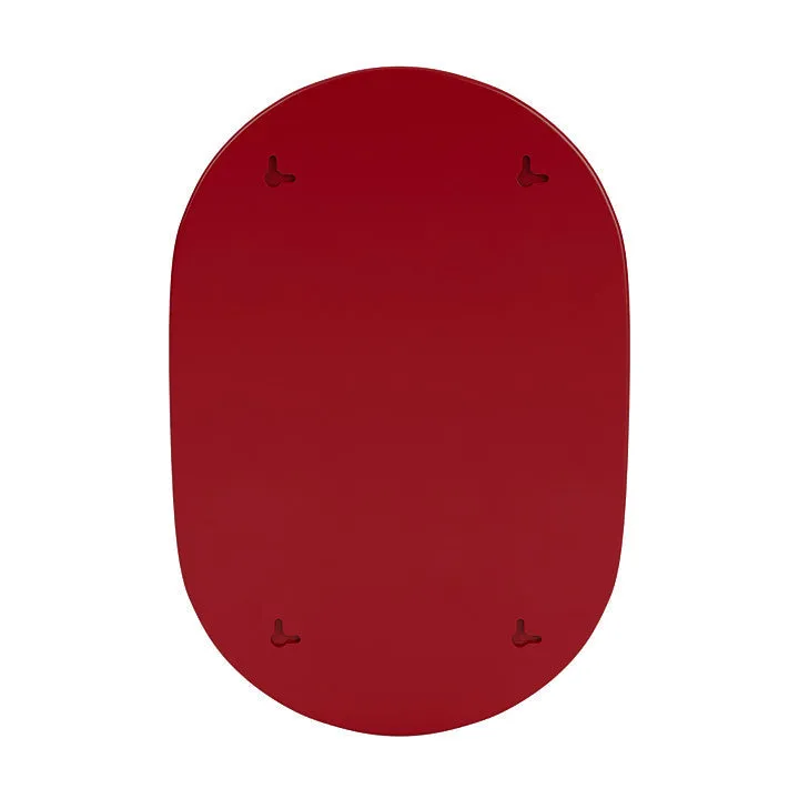 Montana Look Oval Mirror, Beetroot Red