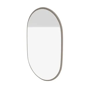 Montana Look Oval Mirror, Truffle Grey