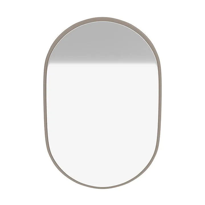 Montana Look Oval Mirror, Truffle Grey