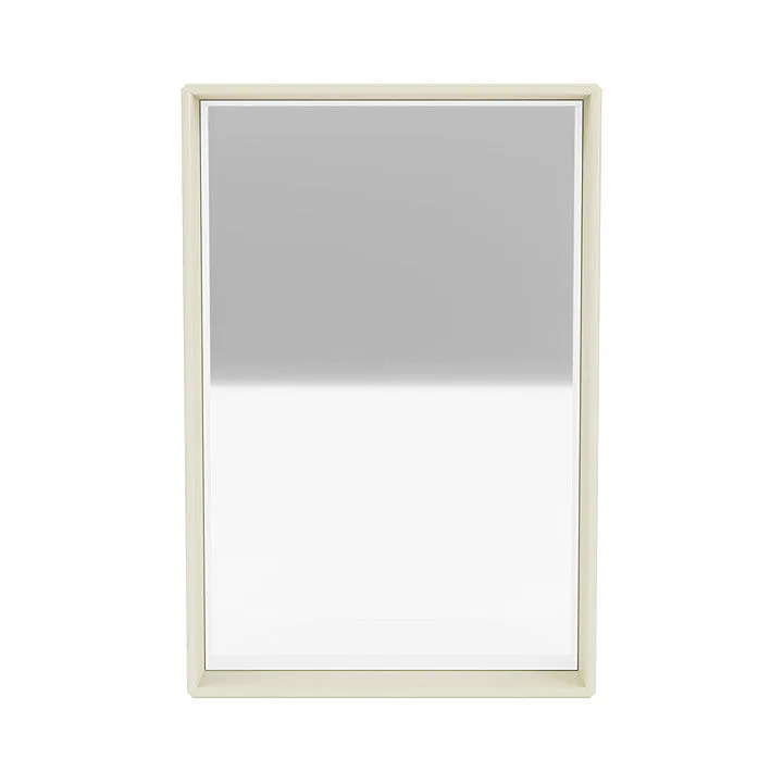 Montana Shelfie Mirror With Shelf Frame, Vanilla White