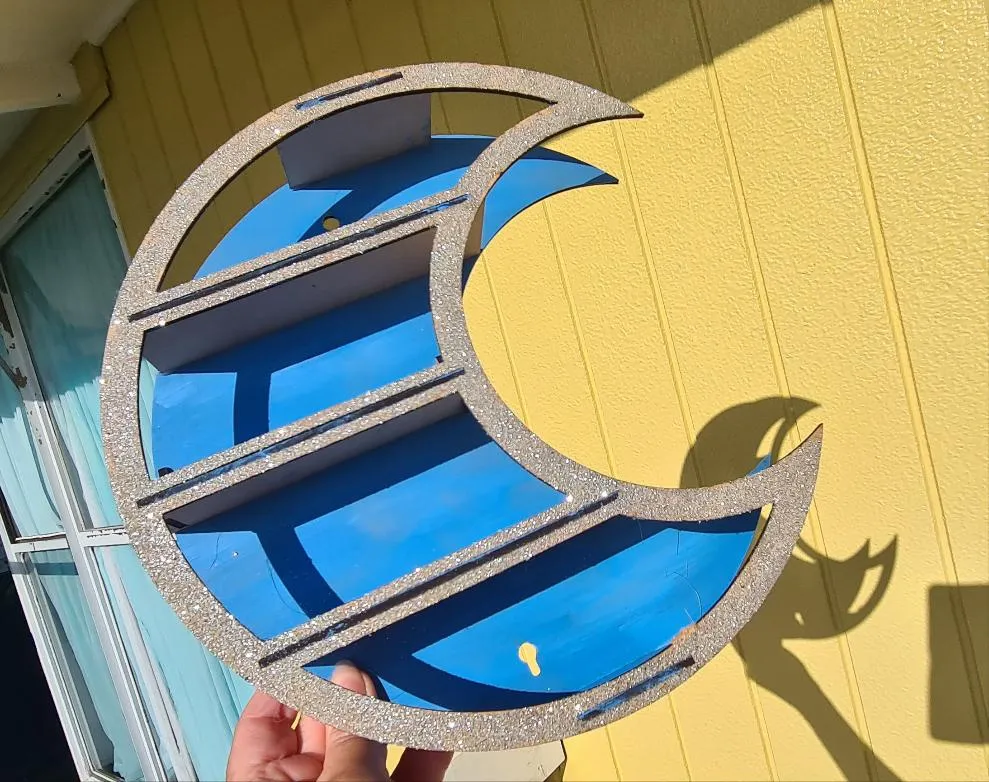 MOON CRYSTAL WALL SHELF