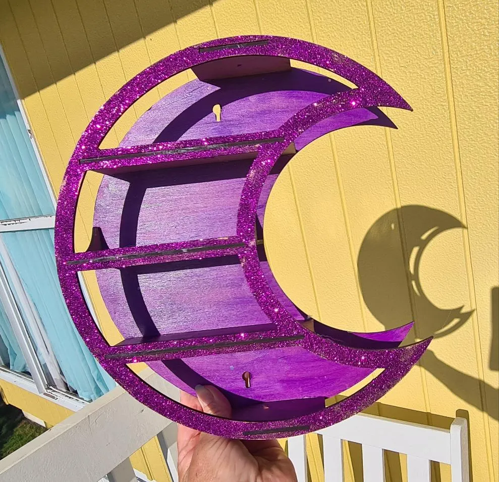 MOON CRYSTAL WALL SHELF