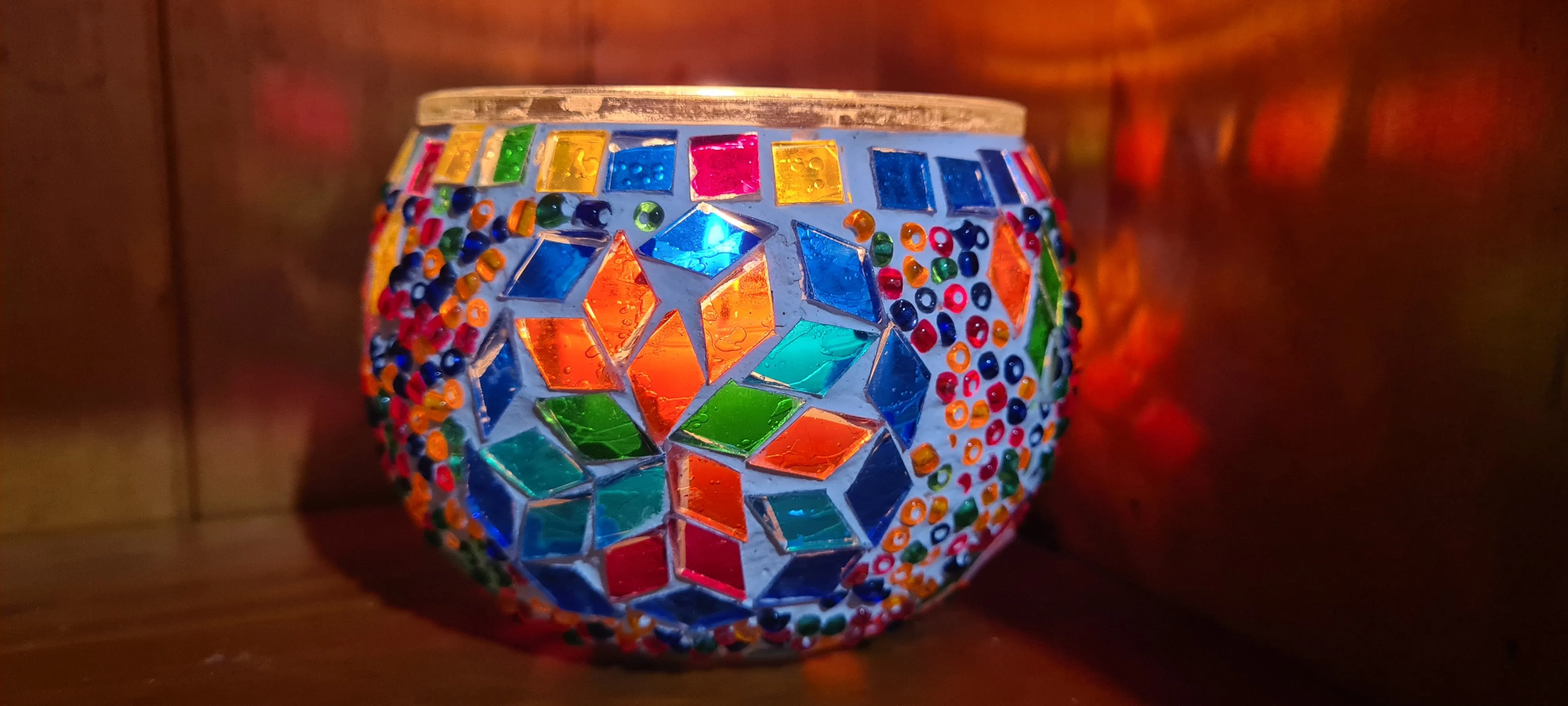 MOSAIC CANDLE HOLDERS 8 colour choices