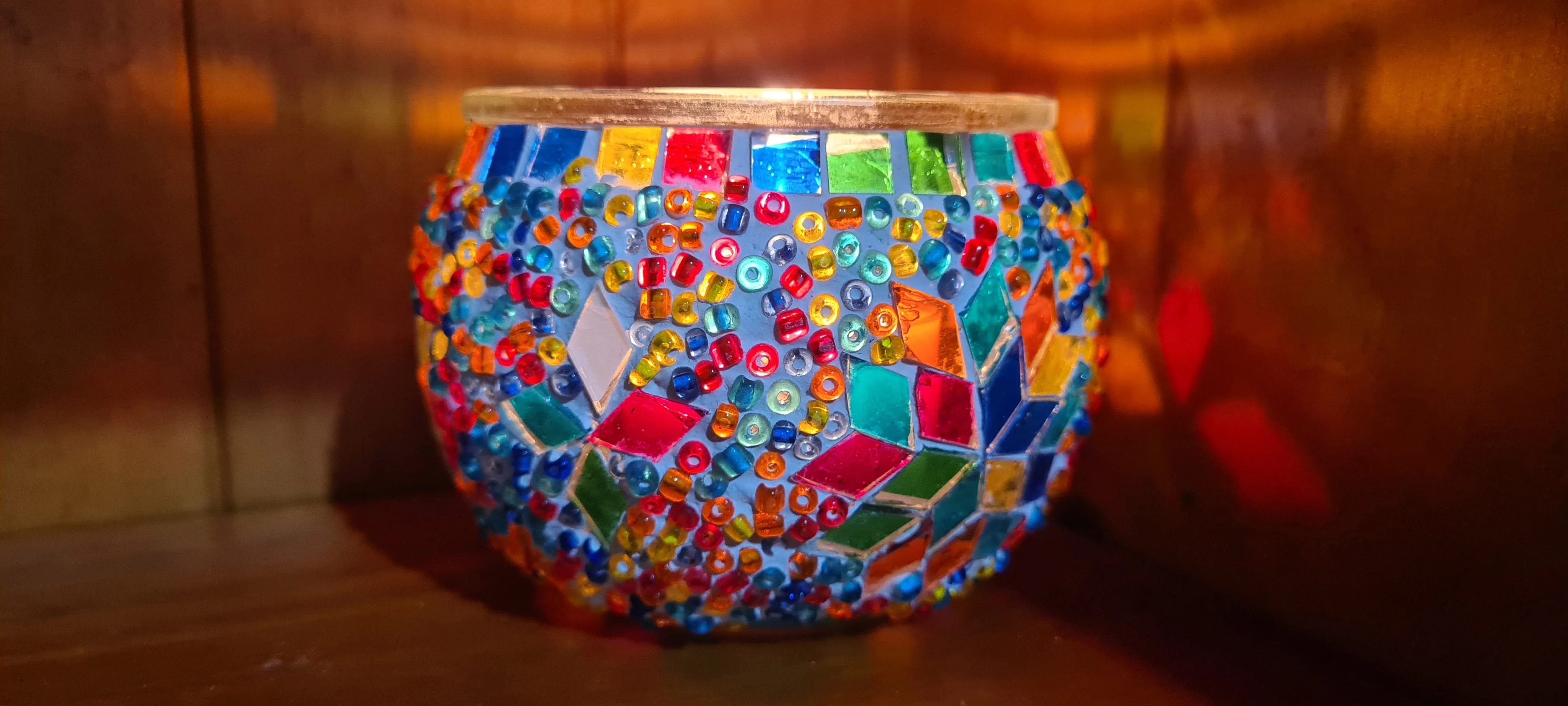 MOSAIC CANDLE HOLDERS 8 colour choices