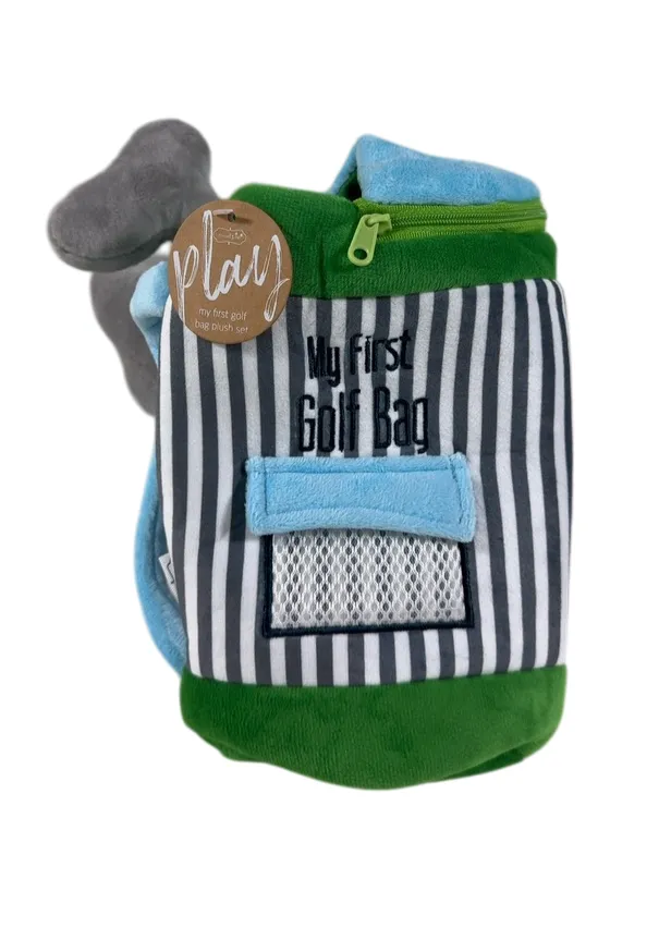Mud Pie Golf Bag Plush Toy Set