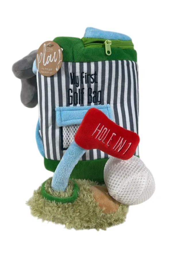 Mud Pie Golf Bag Plush Toy Set