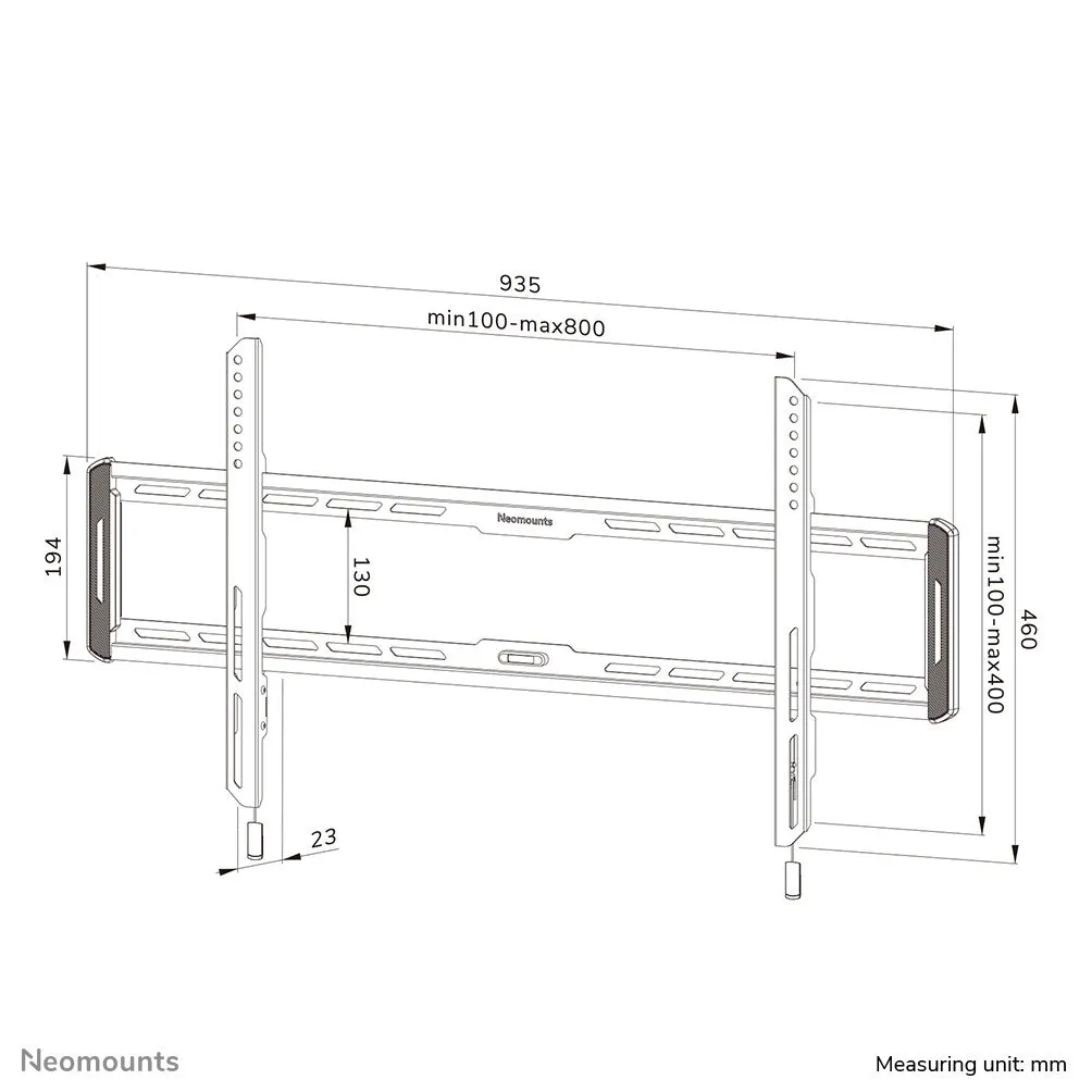 Neomounts WL30-550BL18 TV mount wall 43-86" - ultra-flat - easy install