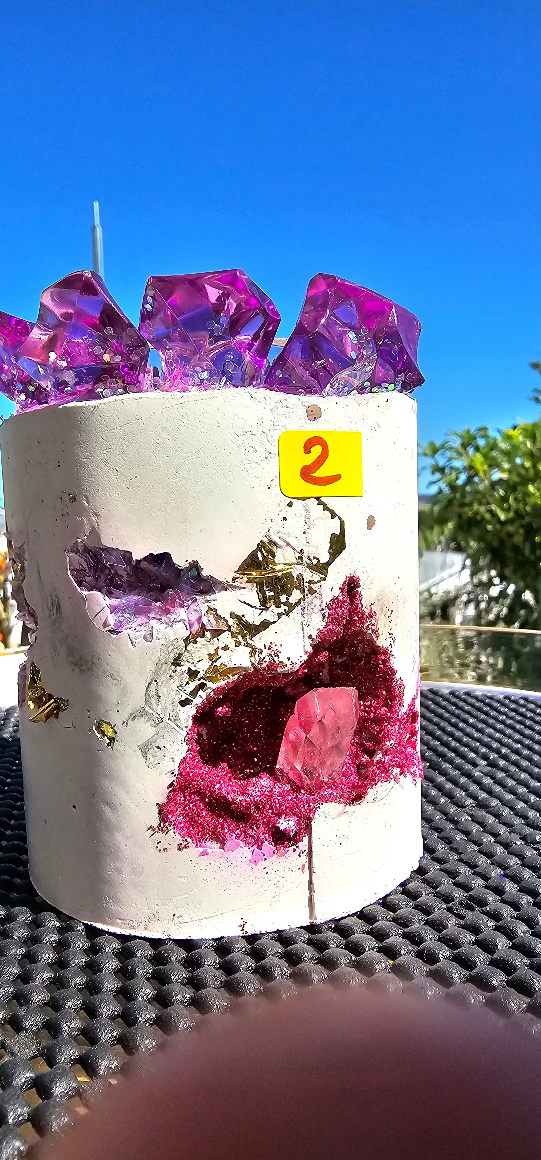 NEW CRYSTAL GEODE CANDLES & HOLDER RANGE