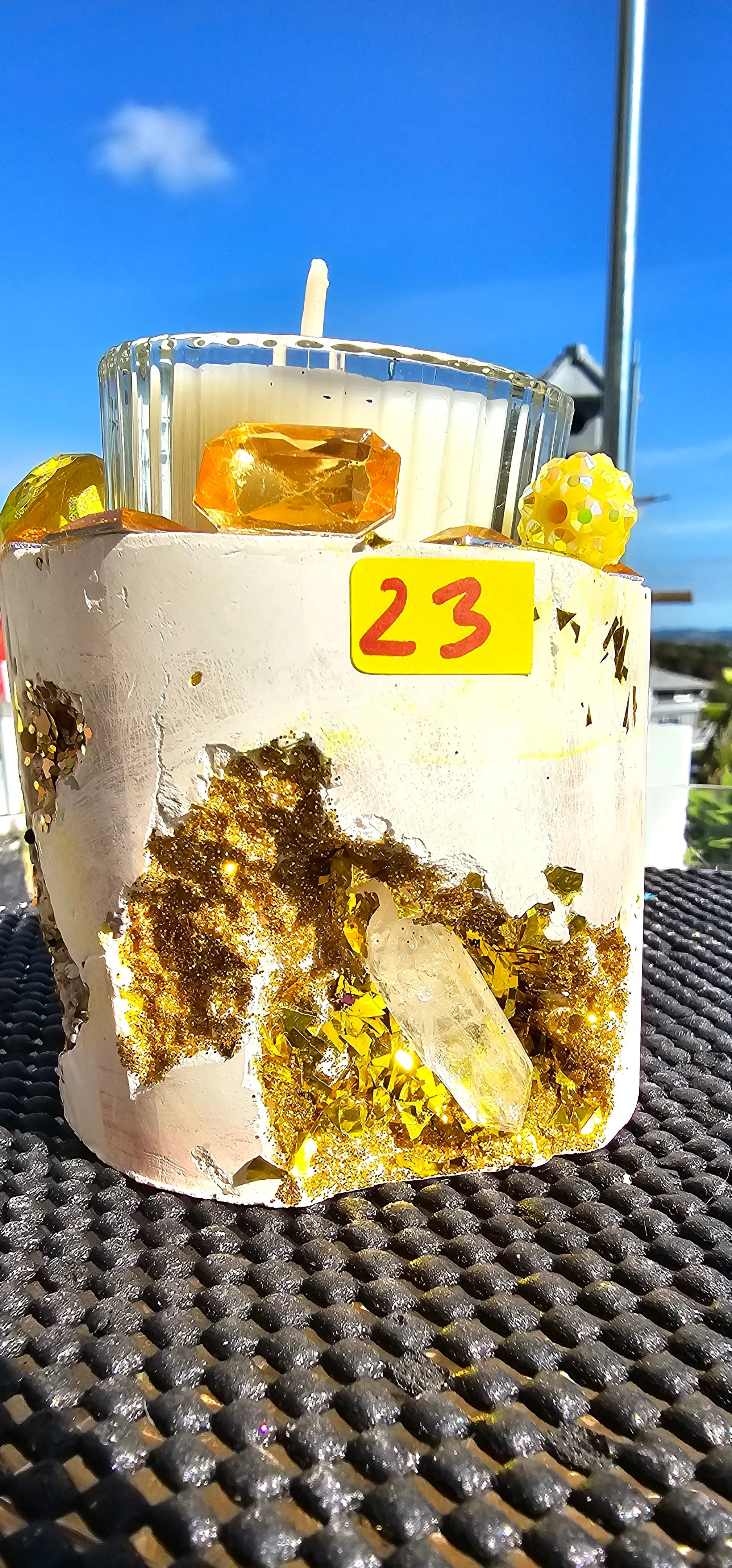 NEW CRYSTAL GEODE CANDLES & HOLDER RANGE
