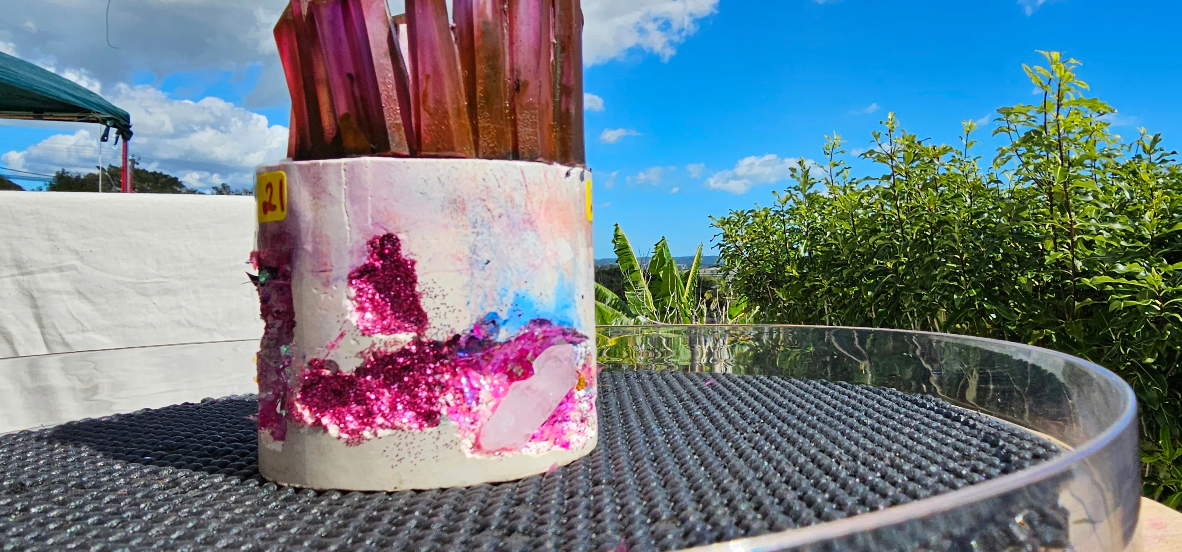 NEW CRYSTAL GEODE CANDLES & HOLDER RANGE