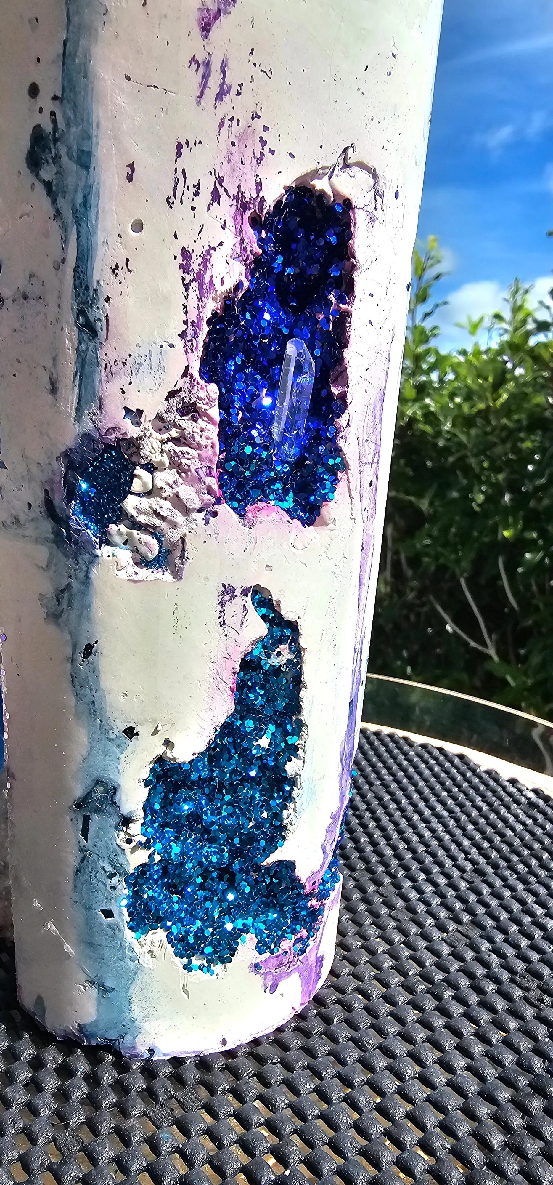 NEW CRYSTAL GEODE CANDLES & HOLDER RANGE