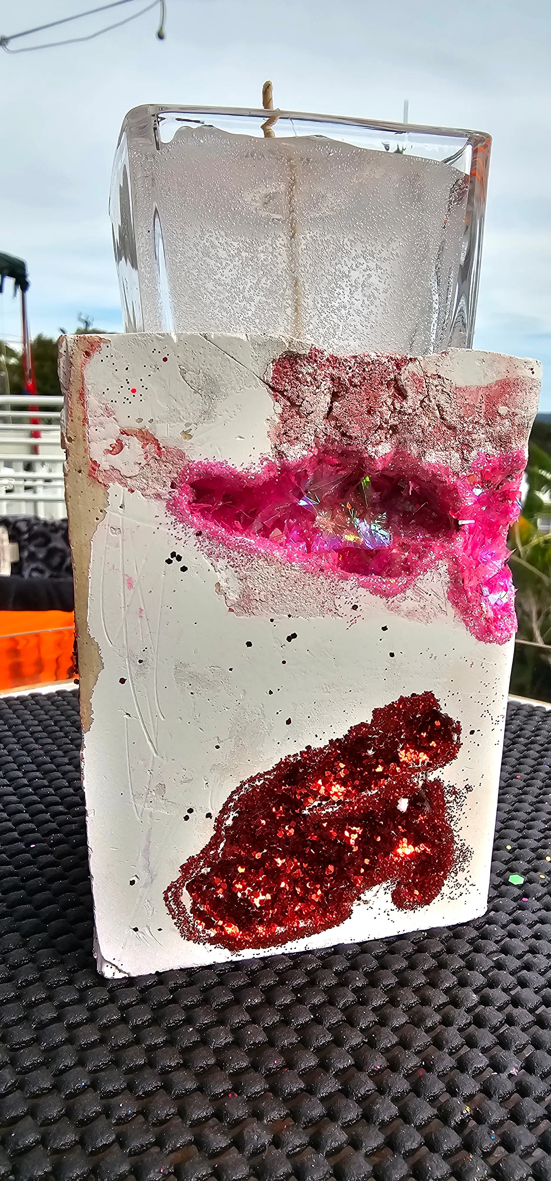 NEW CRYSTAL GEODE CANDLES & HOLDER RANGE