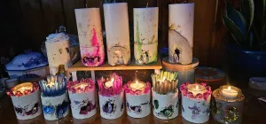 NEW CRYSTAL GEODE CANDLES & HOLDER RANGE