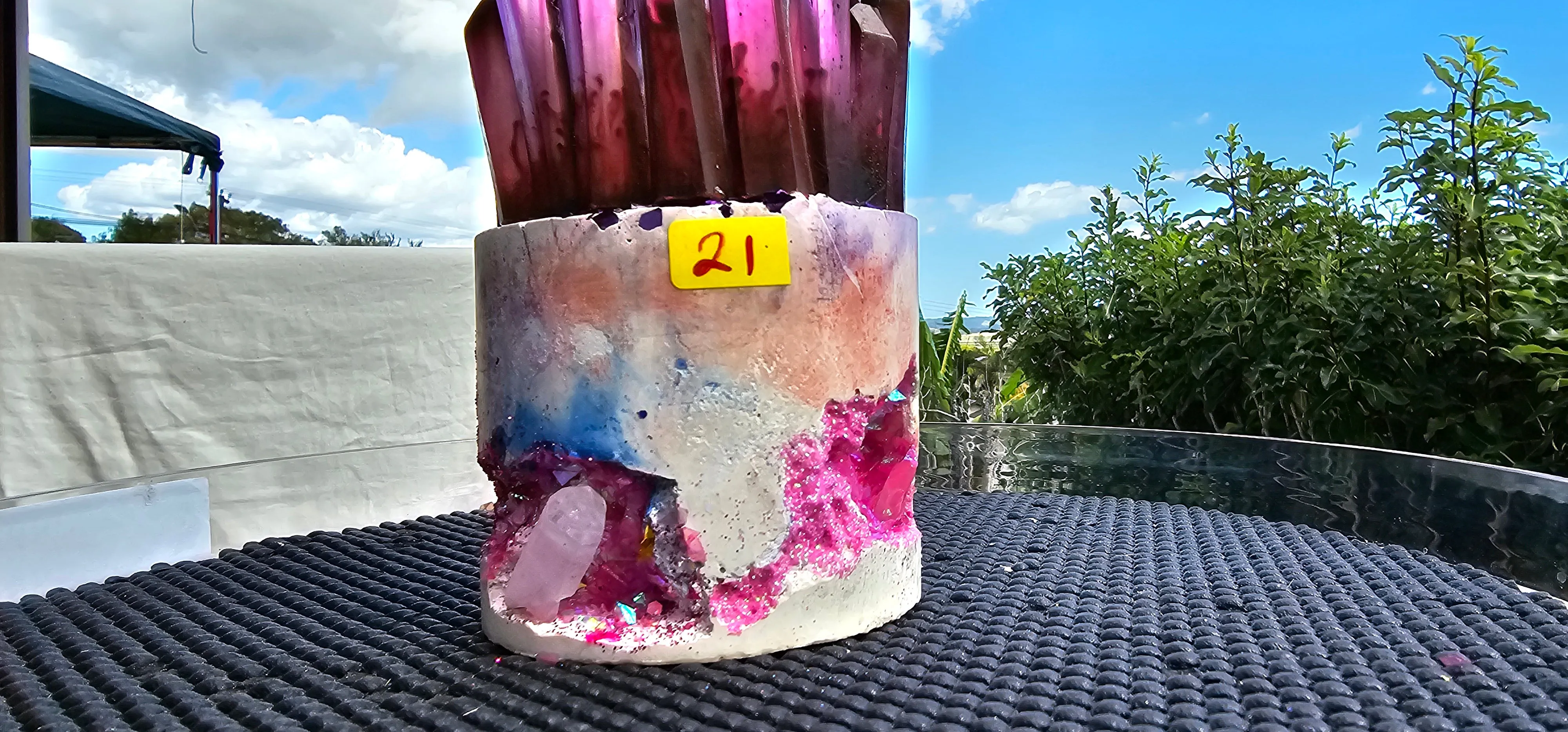 NEW CRYSTAL GEODE CANDLES & HOLDER RANGE