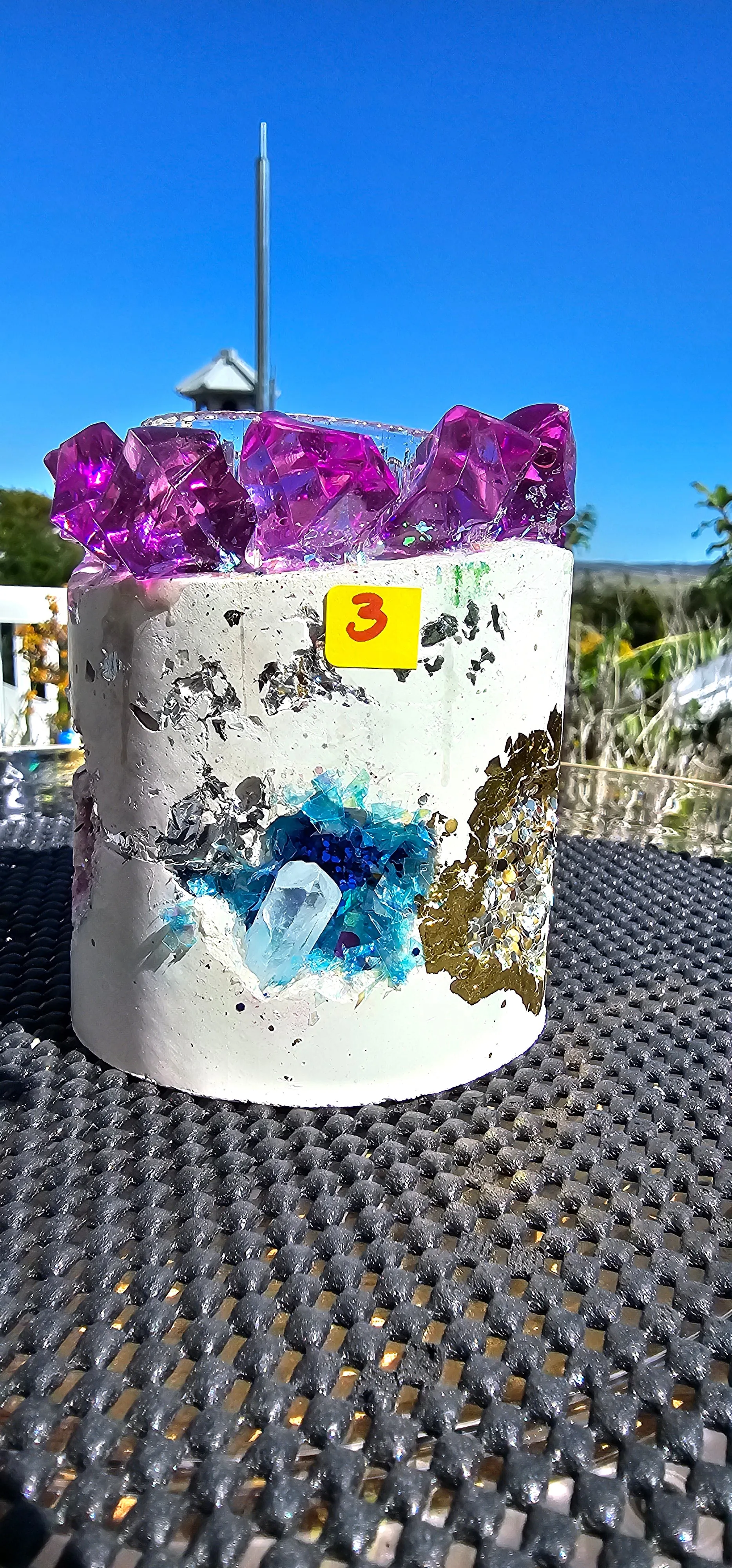 NEW CRYSTAL GEODE CANDLES & HOLDER RANGE