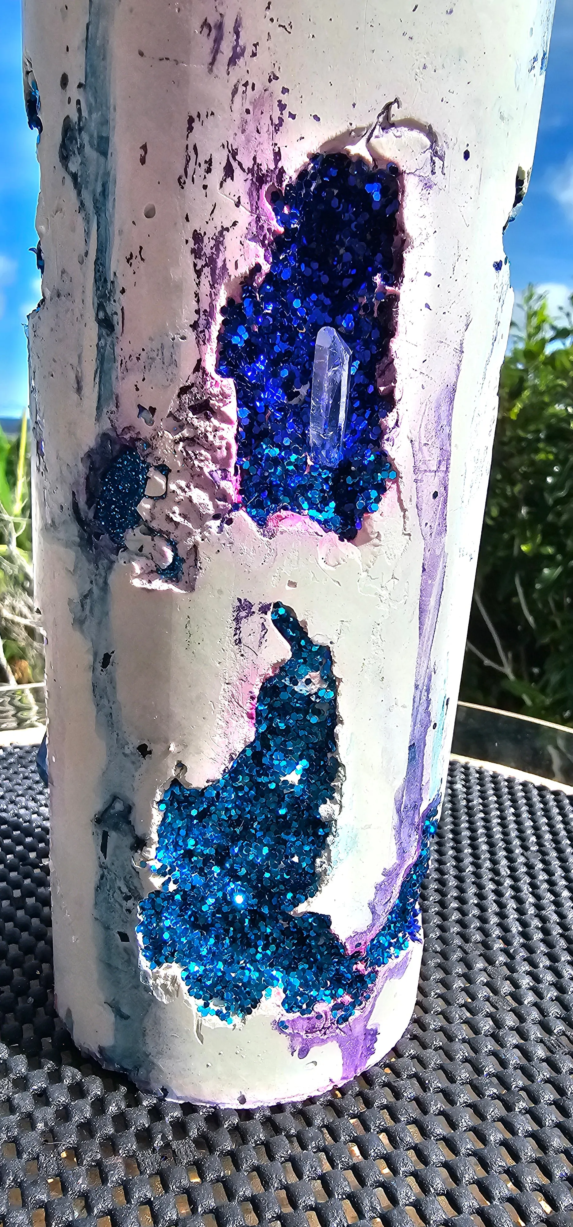 NEW CRYSTAL GEODE CANDLES & HOLDER RANGE