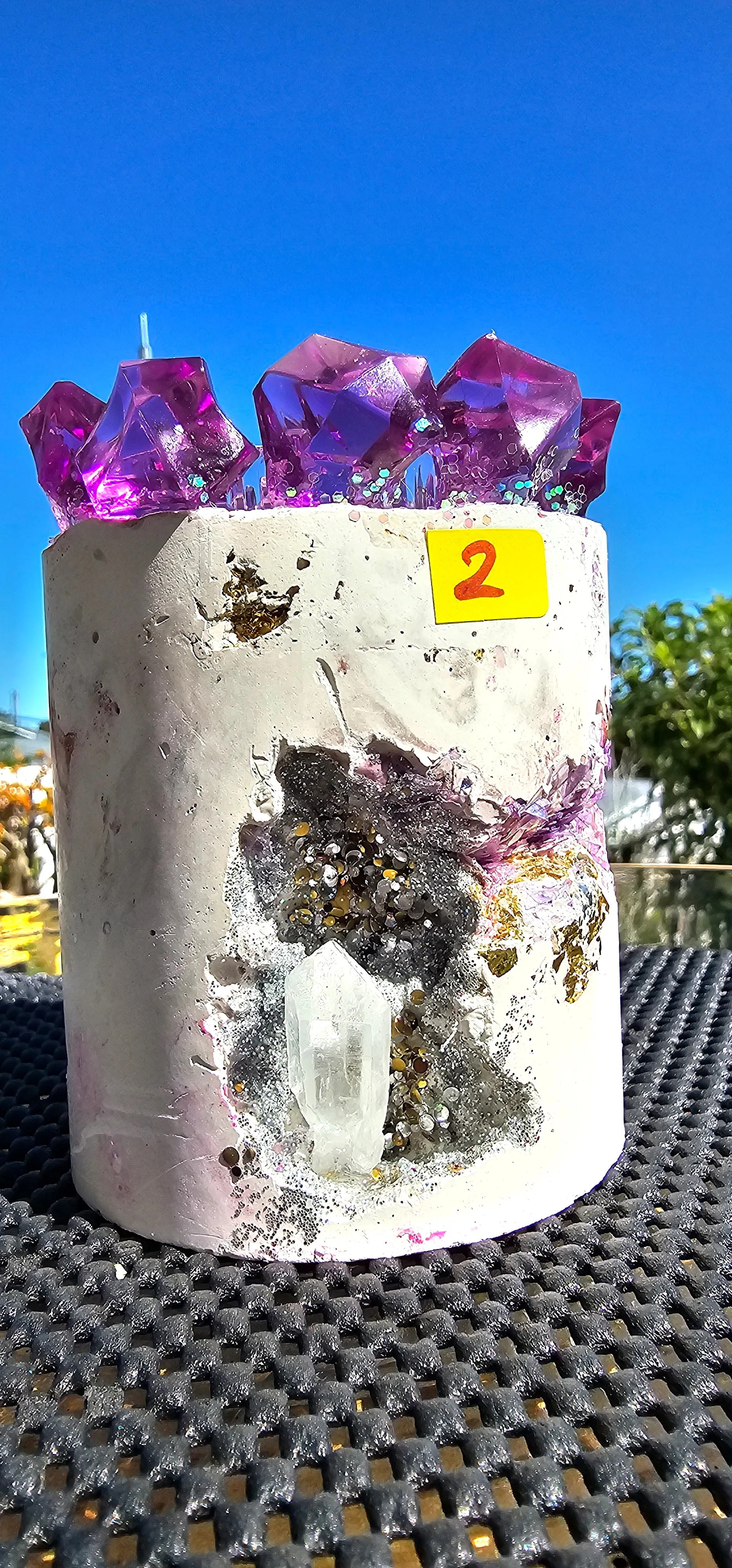 NEW CRYSTAL GEODE CANDLES & HOLDER RANGE