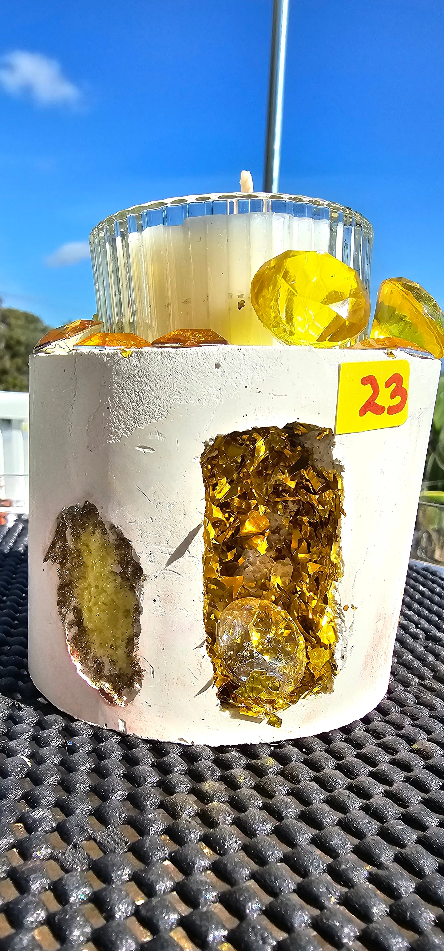 NEW CRYSTAL GEODE CANDLES & HOLDER RANGE