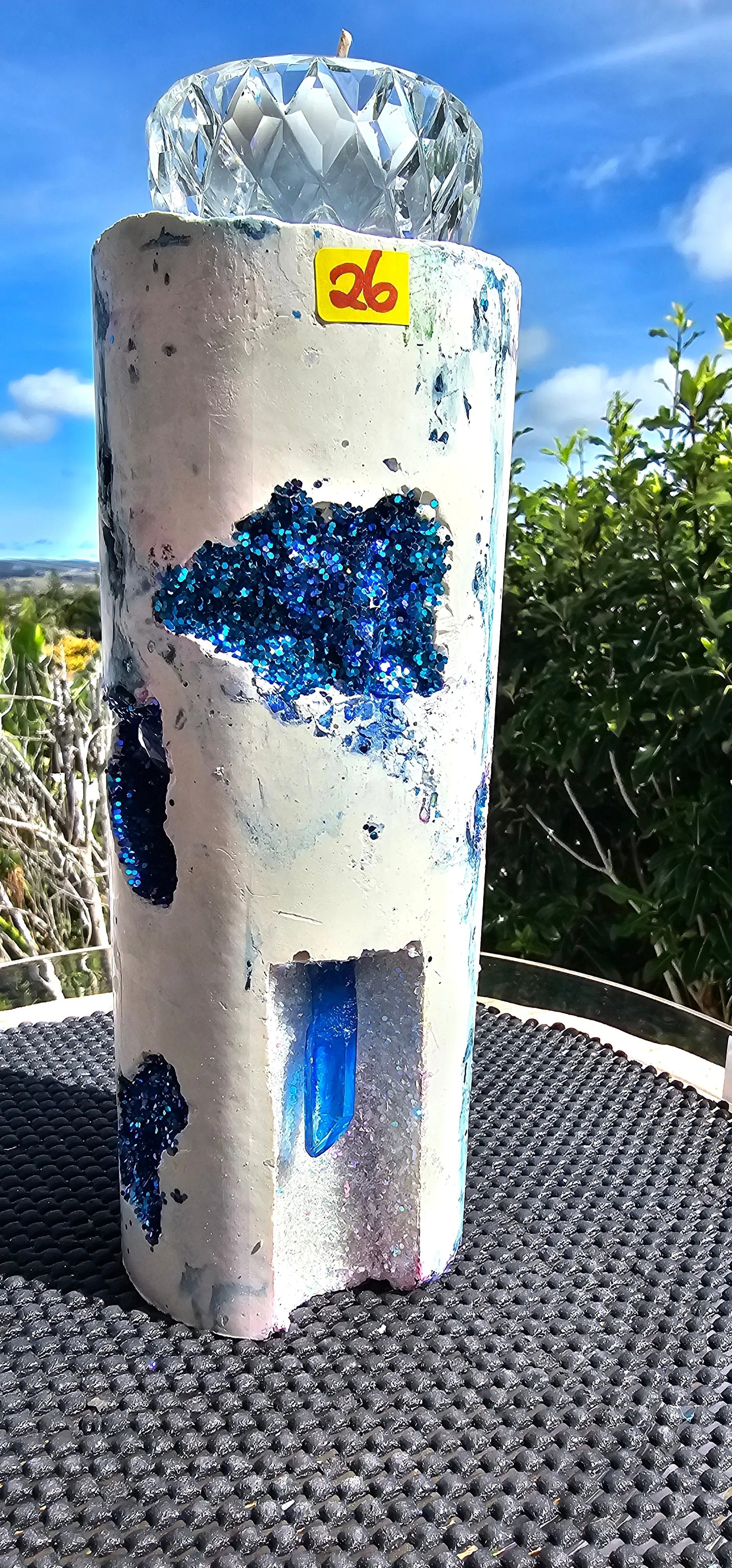 NEW CRYSTAL GEODE CANDLES & HOLDER RANGE