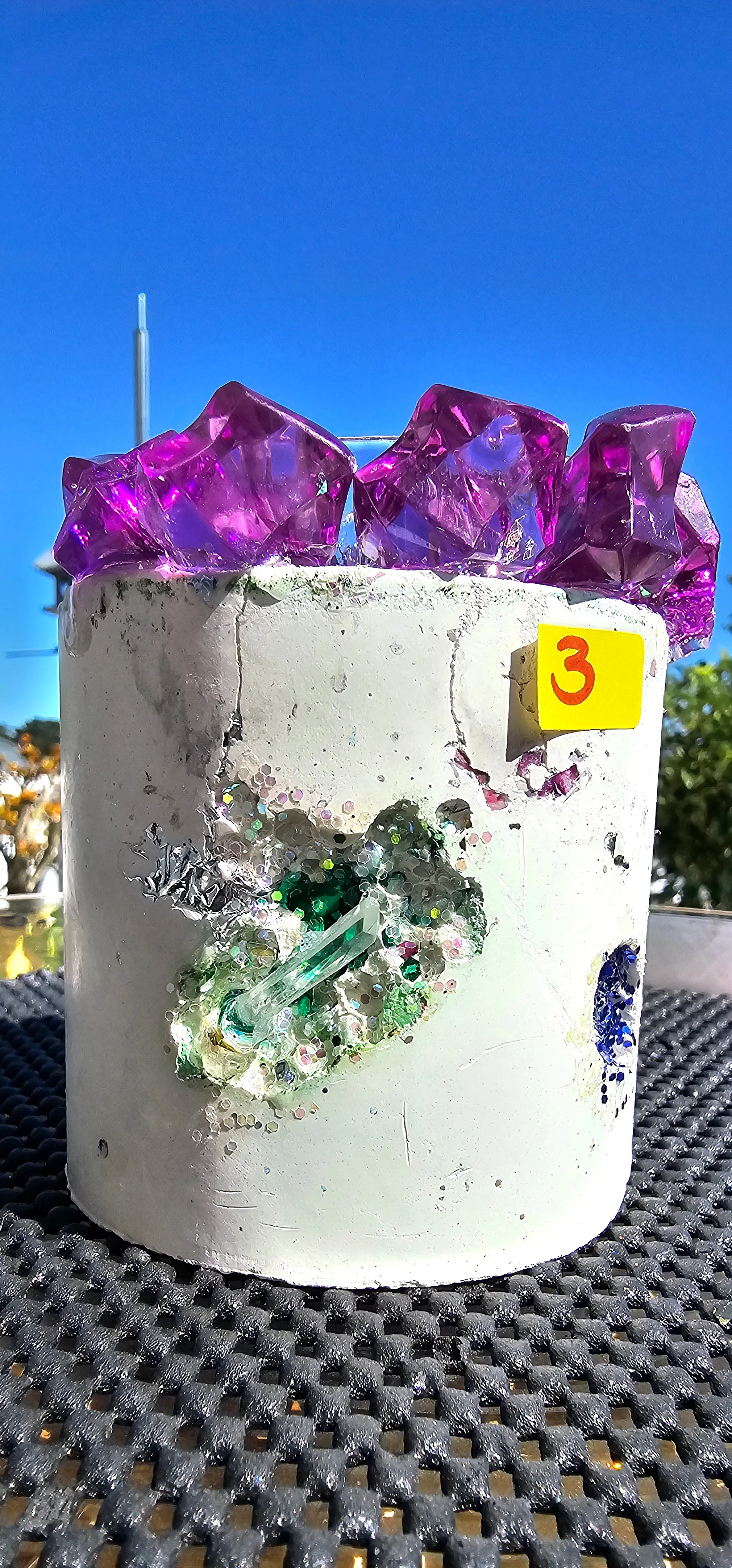 NEW CRYSTAL GEODE CANDLES & HOLDER RANGE