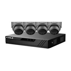 NEW**Eagle 4MP IP Full-Colour CCTV Kit Grey (2TB)