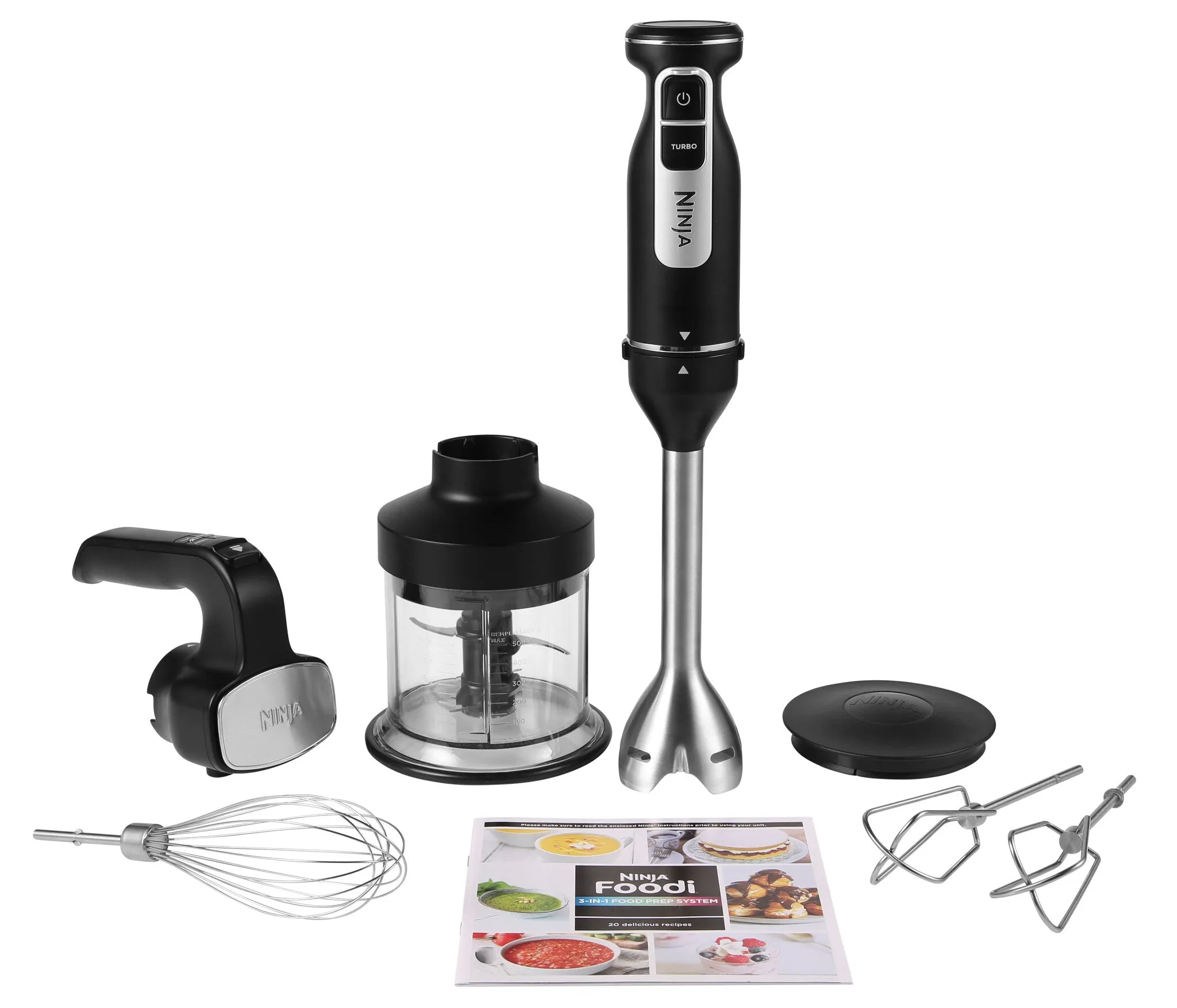 Ninja Foodi 3-in-1 Hand Blender, Mixer & Chopper CI100UK